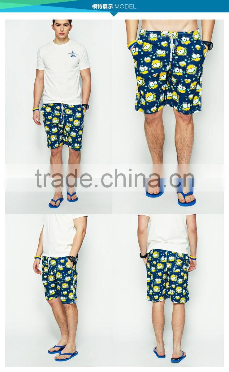Wholesale Hawaiian Print Mens Board Shorts Quick Dry