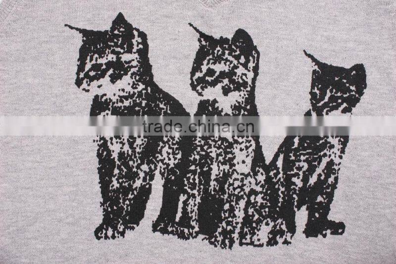 Mens Casual Knitted Animal Sweater Buy Quality Sweater