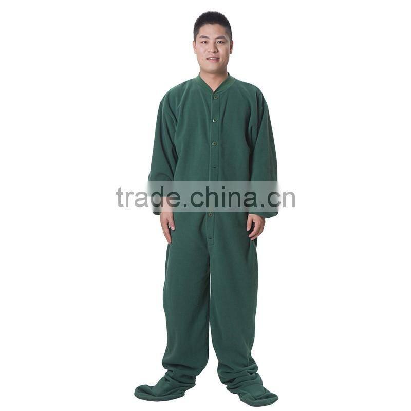 custom printed 100% polyester adult onesie pajamas