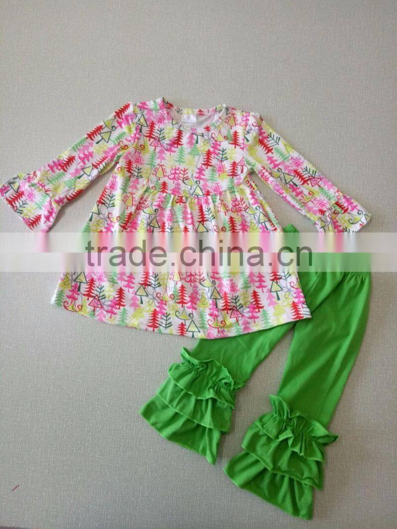BY-G192 newly design fashion hot sale kids christmas outfits