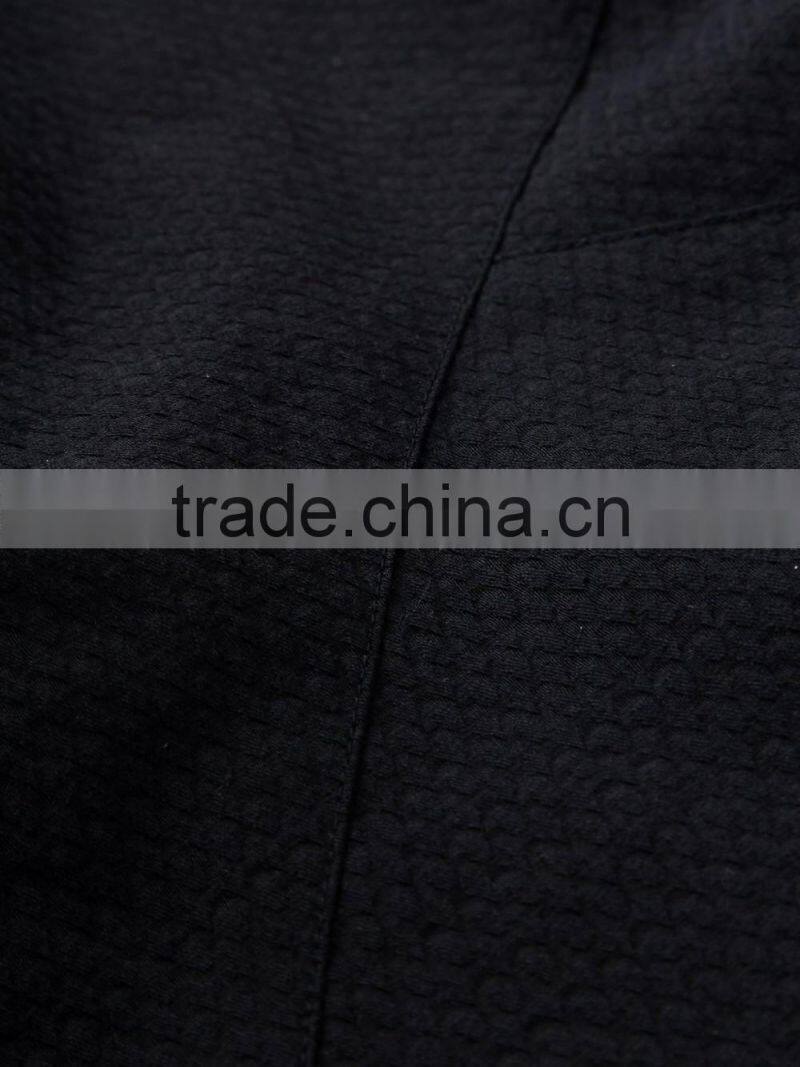 Ladies contrast color combined career formal dress