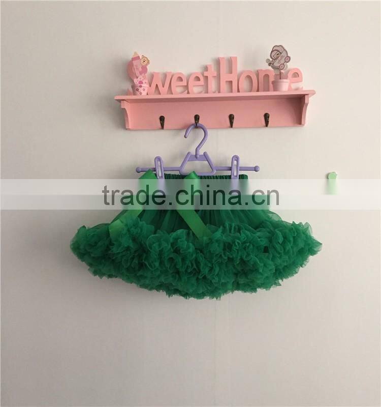 MOQ 1PCS green ruffle skirts
