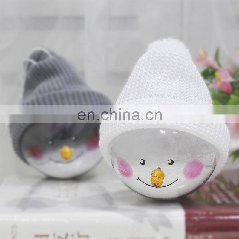 Party Decoration Supplies Lovely Snowman With Hat Christmas Ball
