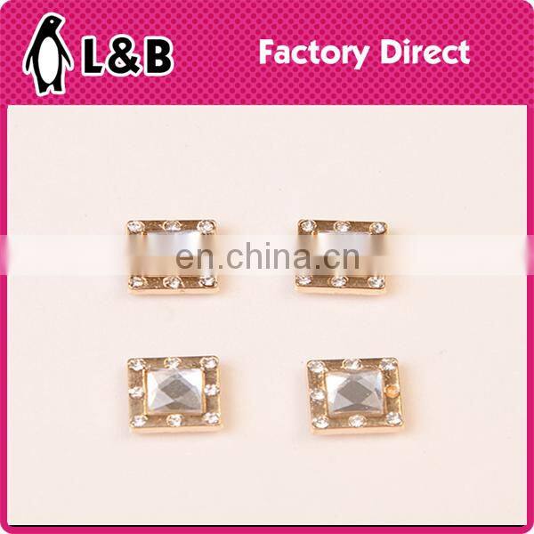 new fashion wholesale hot saling 10mm square alloy rivet