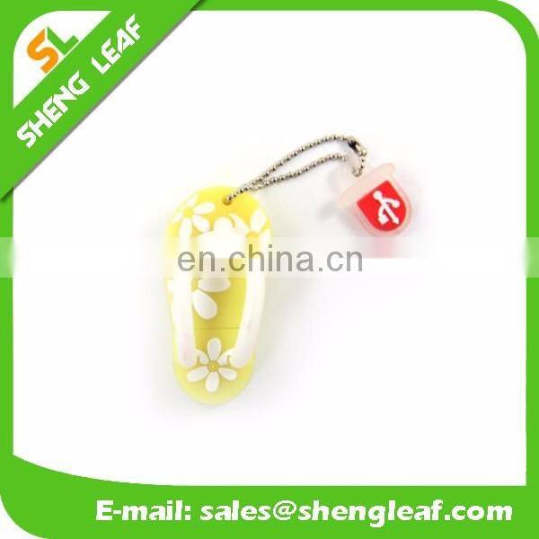 2016 promotional gifts custom Rubber slipper shaped mini cute usb