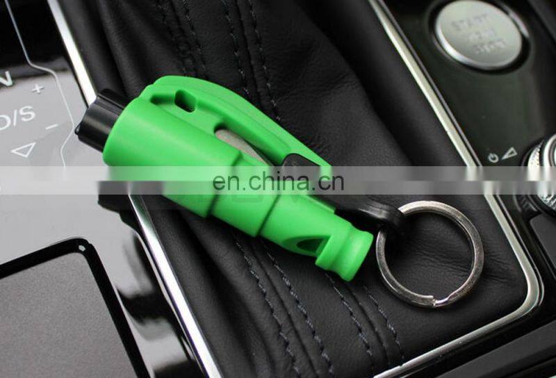 Kechain Safety Hammer Keyring Seat Belt Cutter Car Window Glass Breaker