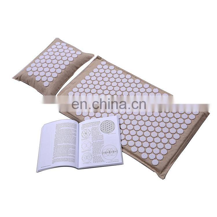 High Quality Coconut Linen Back Pain Customized Nail Mat
