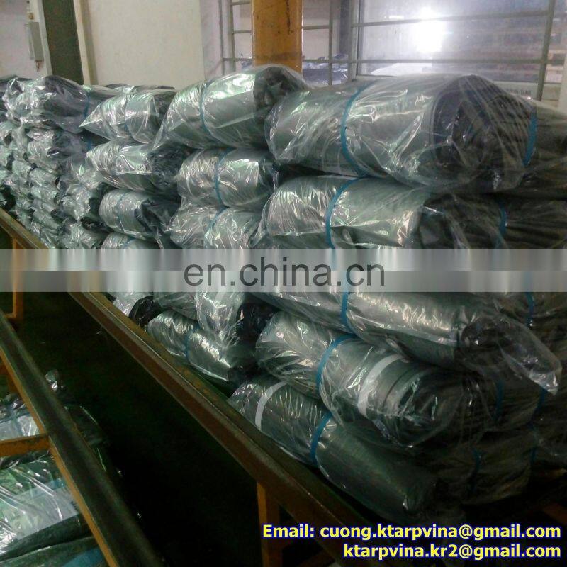 SILVER/WHITE # PE TARPAULIN # 140GSM