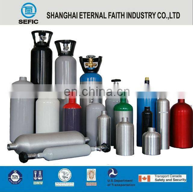 ISO9809 Instrument Carrier Gas Seamless Steel High Pressure Argon Gas Cylinder Price