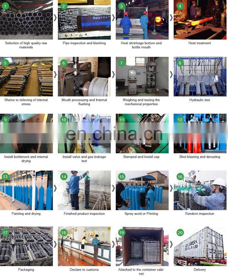 Stainless Steel High Pressure Cylinder Compressed Gas Cylinders For Sale