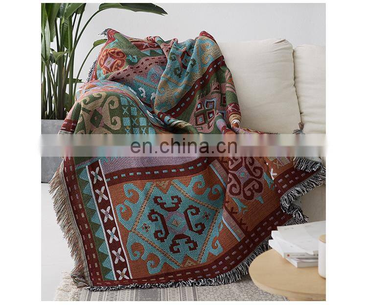 Hot sale best price blanket ethnic cotton beach boho woven throws decorative throw blankets amazon