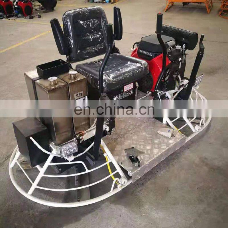 Gasoline concrete ride on smoothing machine power trowel for sale