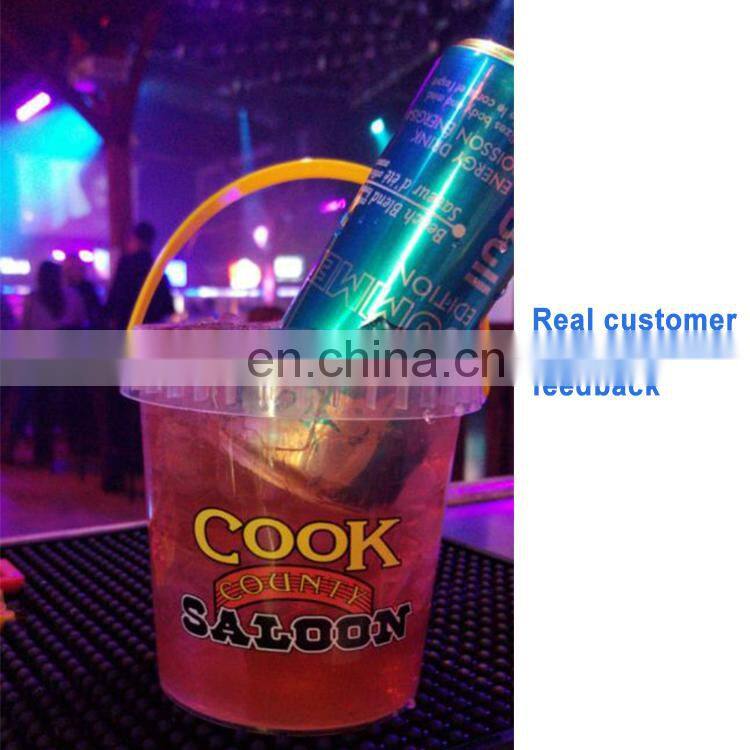 Cookie biscuits ice cream clear black ice plastic bucket plastic buckets with lids for sale