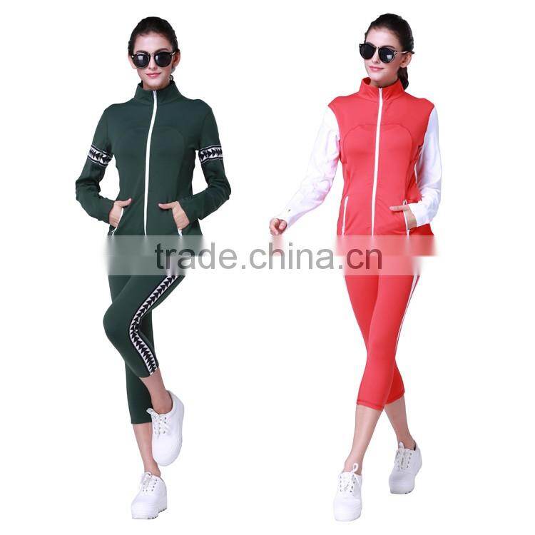 Chinese factory best selling women fashion custom running jacket