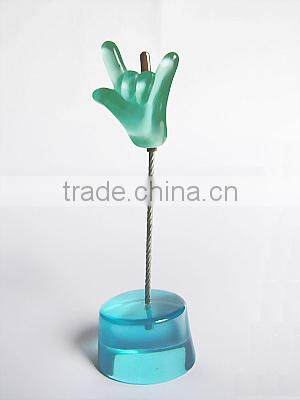 Electrict Memo Holder for Office, Custom Palm Shaped Memo Clip Holder
