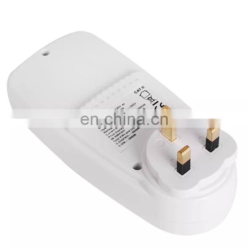 UK plug Energy Meter Watt Volt Electricity Monitor Analyzer Power Smart Home Digital Plug Power Meter