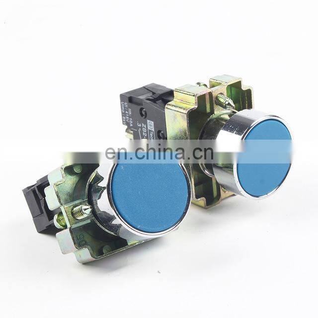 XB2 XB4 XB5 momentary flat push button switch self-resetting 22mm, NO NC waterproof marked push button switch
