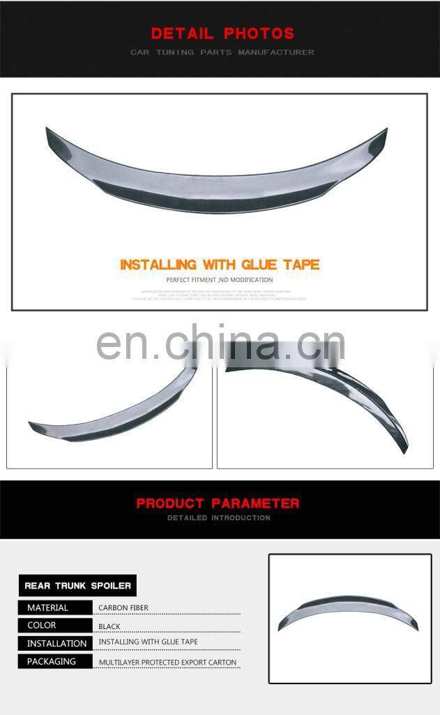 Carbon Fibre Duck Tail Spoiler for Mercedes Benz C200 C205 C300 C350 C43 W205 C63 AMG Coupe 2015-2019