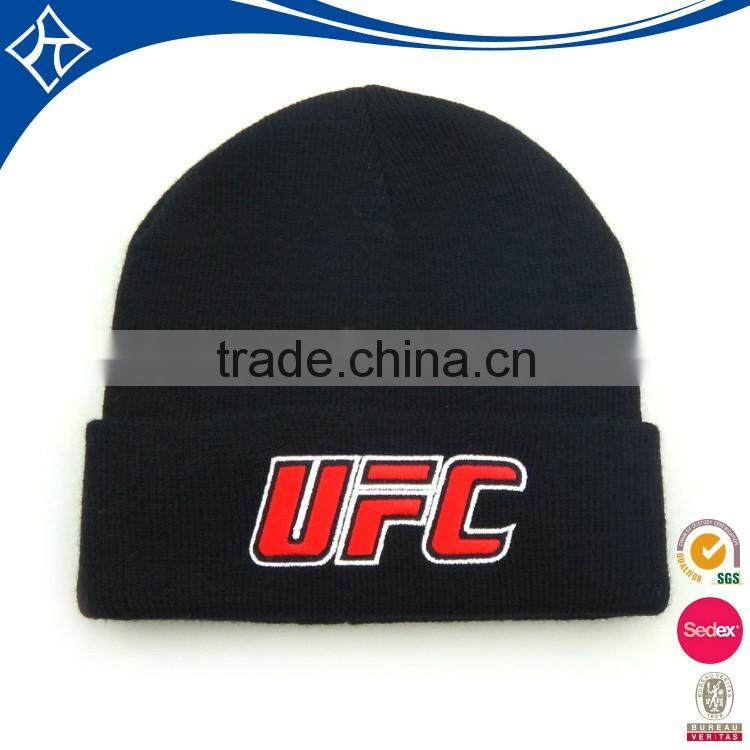 2016 new design winter warm acrylic knit hat beanie cap