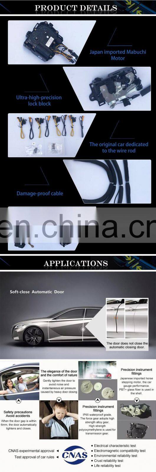 Black electric suction door for AUDI A7 A8 A5CO A6 A6AR A6Q electronic suction door