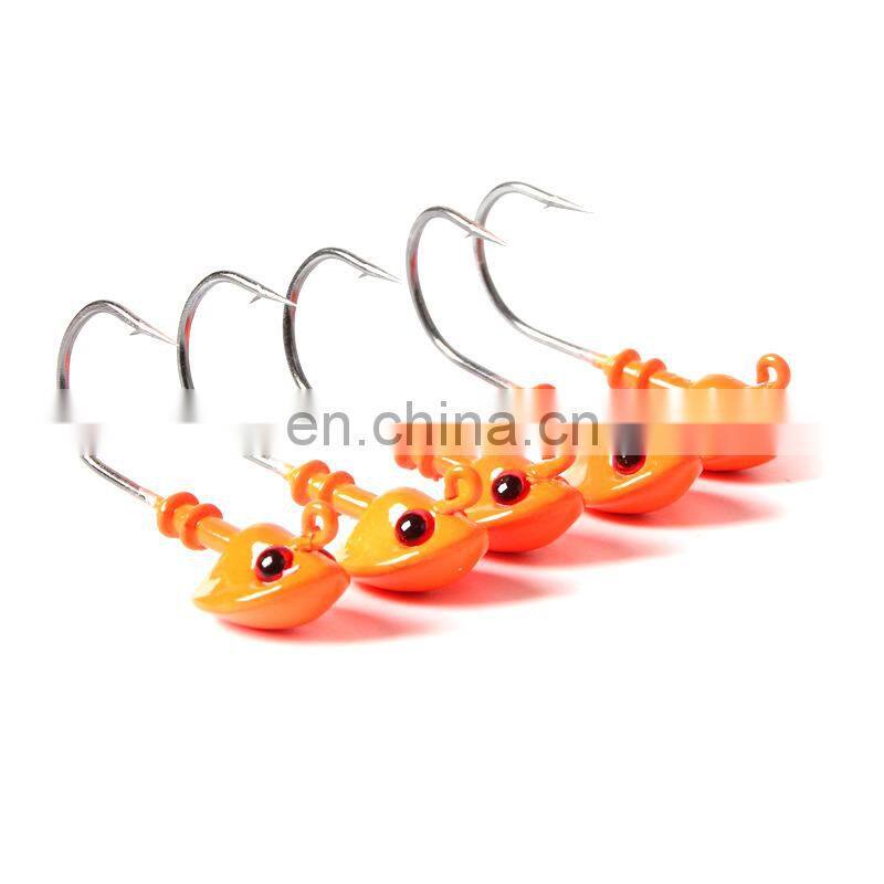 Company supply OEM Sinking fishing jig head hook