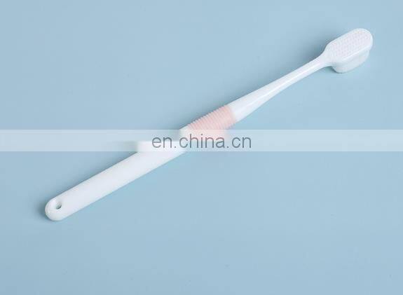 3pcs/set family 3 pcs/pack OEM Carbon fiber plastic Soft Bristle toothbrush for adult