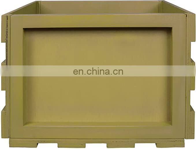 Cheap Wooden Record Storage Crate for wholesale