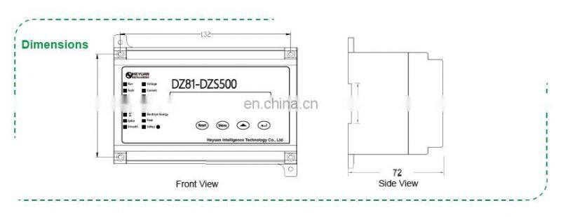 Digital Three Phase Watt Hour Meter Din Rail Ethernet Energy Meter