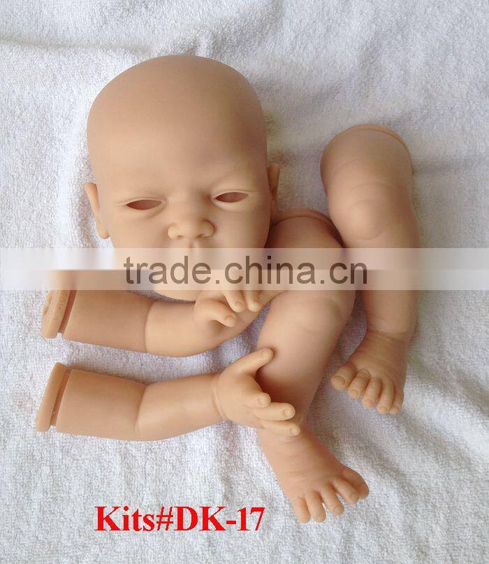 Soft vinyl reborn baby dolls silicone newborn doll kits DK-17