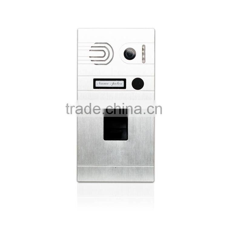 Newest IP wifi video door phone best wifi video doorbell can be Support fingerprint open the door