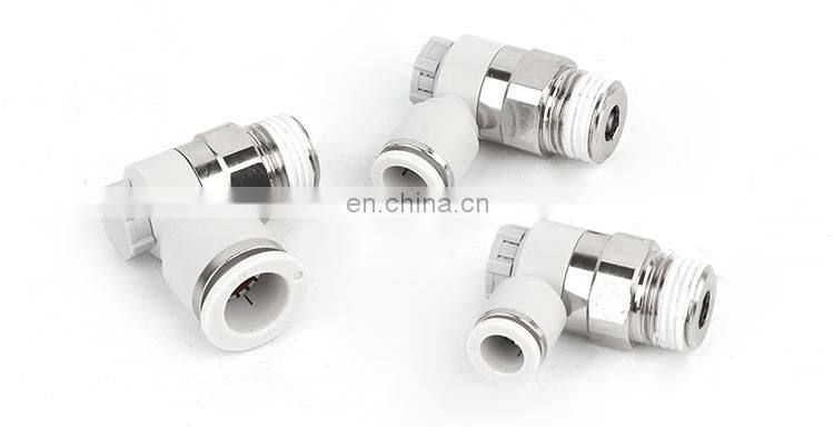 SNS AS-F Series plastic elbow air flow throttle valve pneumatic speed controller