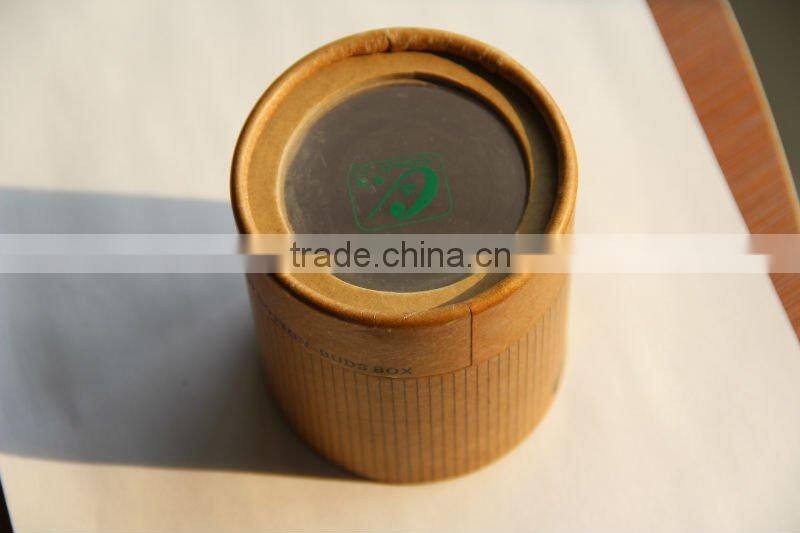 Brown Craft Paper Box with Clear Plastic Cover