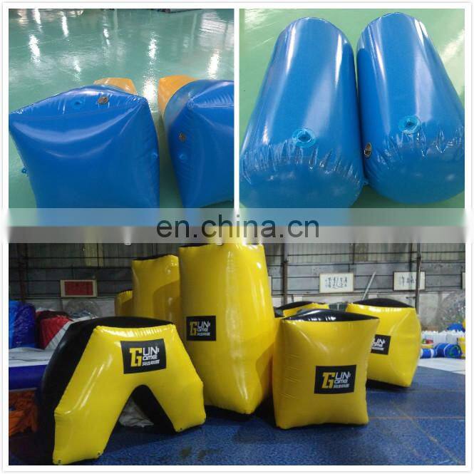 Cheap Manufacturer Inflatable Paintball Bunkers Set X Shape With High Quality