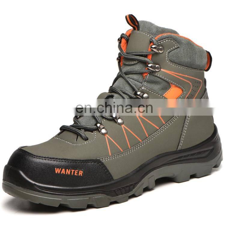 PU upper rubber sole oil resistant anti slip cheap work boots safety shoes