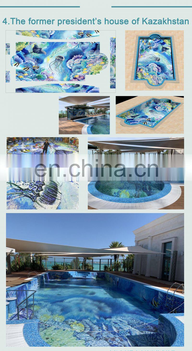 Flower pattern wall tiles mosaic art mural, art glass mosaic mural,rose pattern mural mosaic tile flower prices