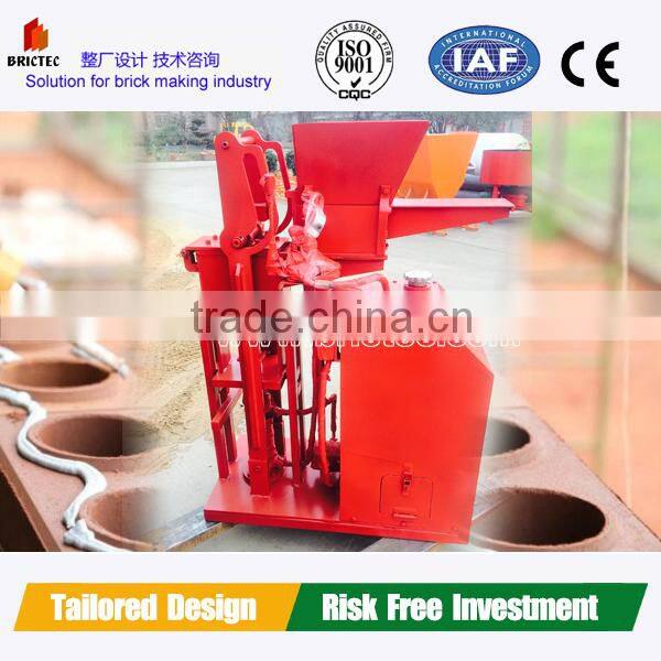 Interlocking clay block machine for small business at home