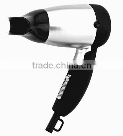 1400W DC motor portable travel hair dryer