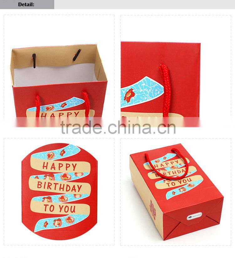 happy birthday theme gift paper bag