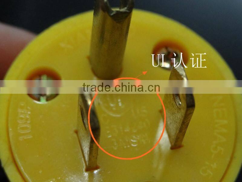 UL Listed Great Usage for industry NEMA 5-15 Plug American standard plug/NEMA 5-15P/US straight plug