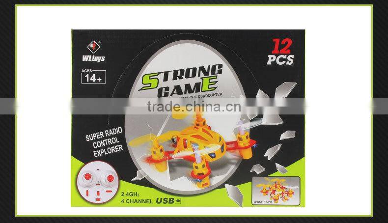 2015 New Arrived WLV292 2.4GHz 6 Axis Gyro Nano Micro RC Quadcopter Smallest Quad Copter with new style packing