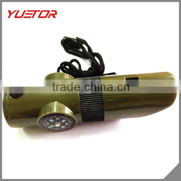 popular whistle outdoor camping survive gear 7 in 1