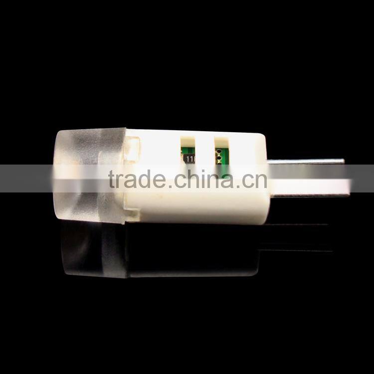 12V,80LM,2W,CE,LED indoor light,decorative light,heat conductive PC housing G4 bulb