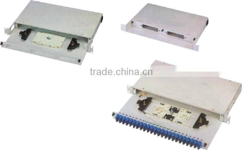 24 ports rack mount 19" fiber optic ODF patch panel