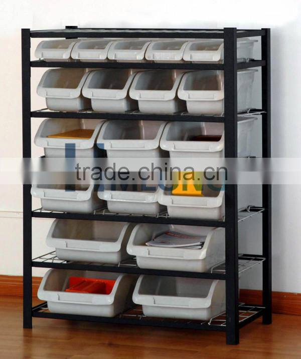 High Quality warehouse metal cosmetic shelving rack