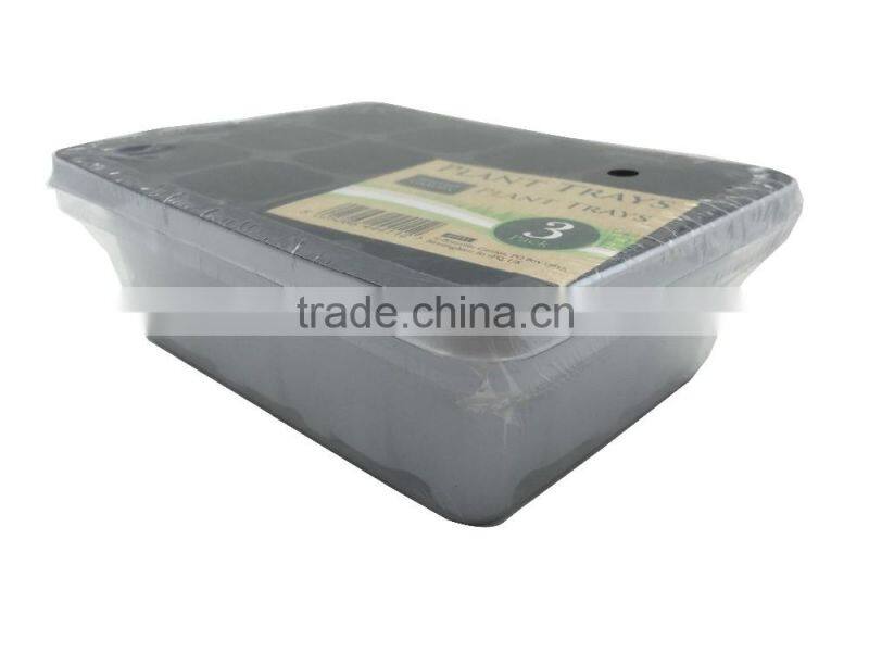 In door plant growing trays of 3 package PS for beautiful garden
