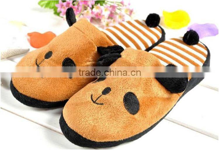 New lovely cute winter warm soft high quality oem hangzhou useful home indoor animal slippers