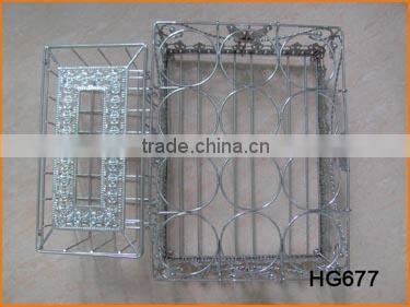 HG681 Wire Made Chrome Plated Tissue Box
