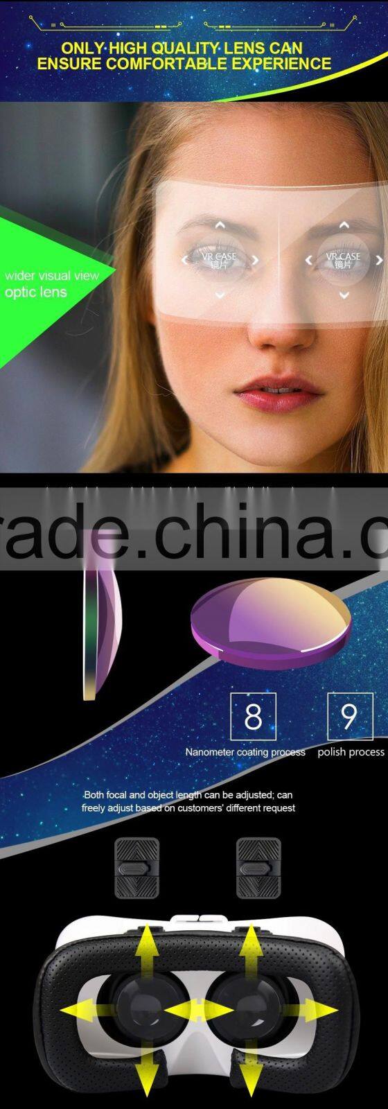 Reality virtual 2016 trending hot products VR BOX VR Case 5 plus with a vr remote control wholesale alibaba