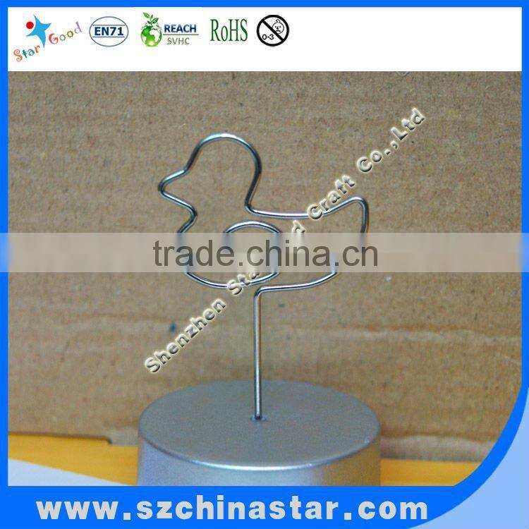 Custom animal shape clip with variety resin base name card holder