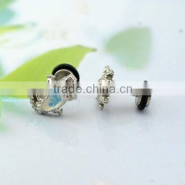 2016 new cheap wholesale stainless steel stud earrings for boys